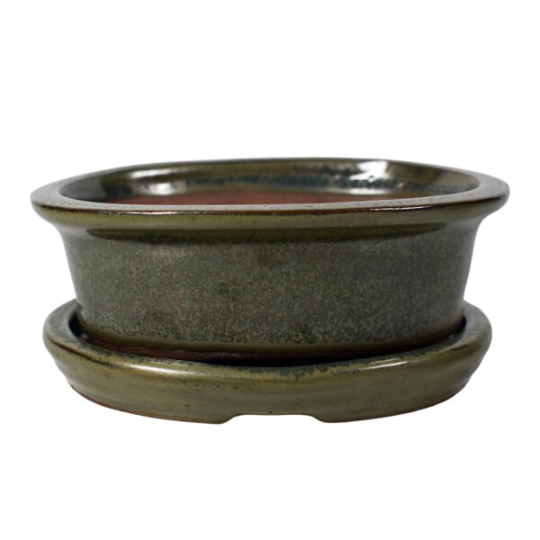 glazed ceramic bonsai pot