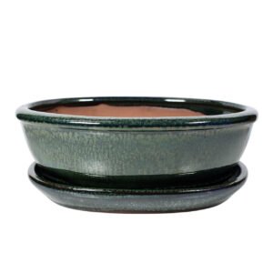 green ceramic pot