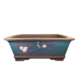 painted bonsai pot