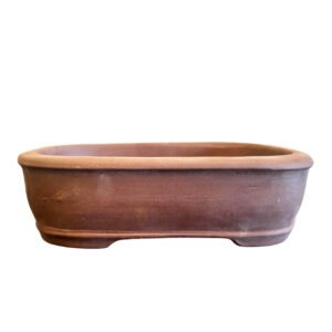Unglazed bonsai tray