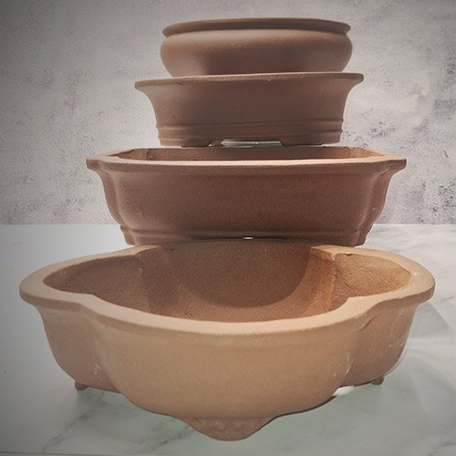 Unglazed bonsai pot gift